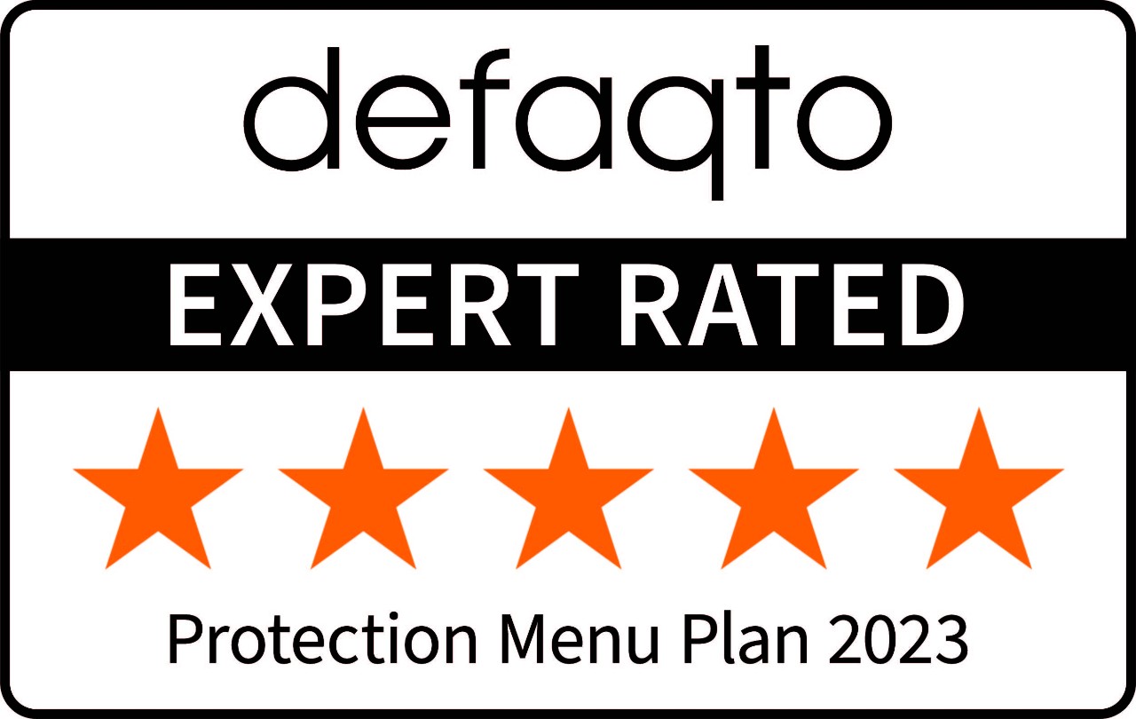 Defaqto Protection Menu Plan 2023 awards logo