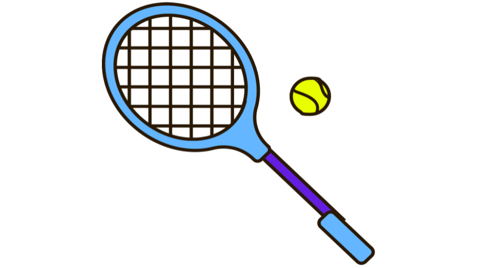 tennis ball and bracket illustration