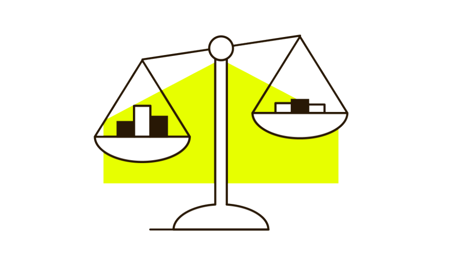 Illustration of a house key with Aegon pink shape in the background