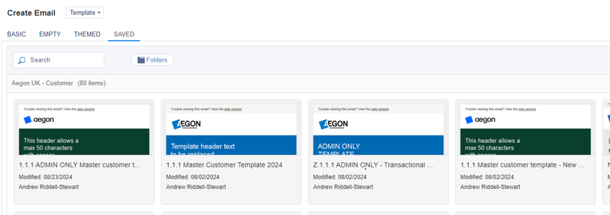 Email template step 2