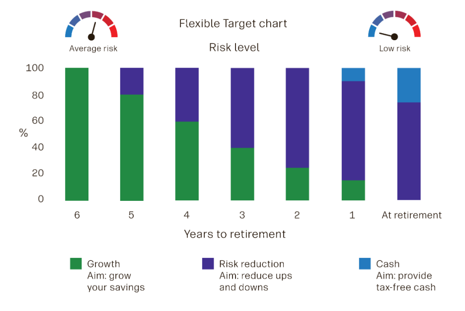 example graph of the flexible fund