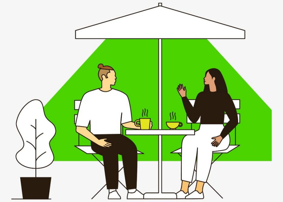 couple-at-table-with-coffee-infront-of-green-illustration