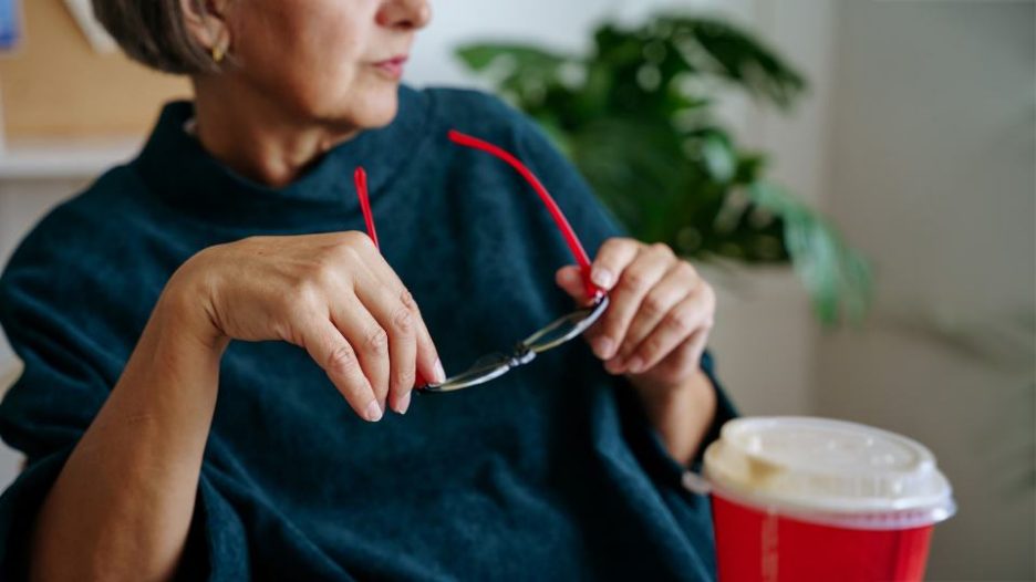 active elderly business woman