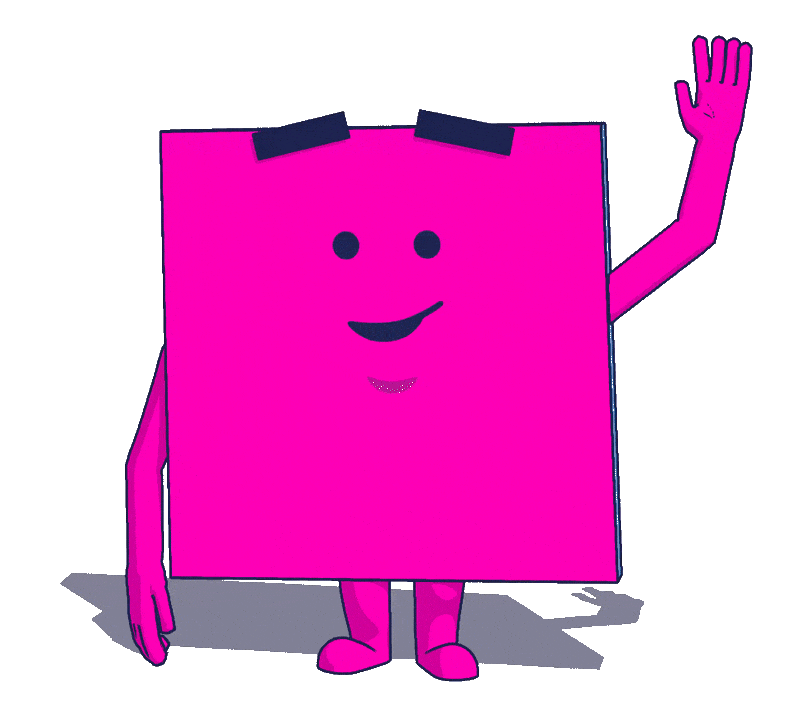 Mylo mascot waving animaton